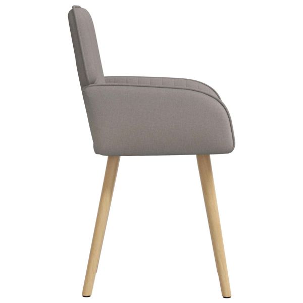 Обедени столове 2 pcs Текстил Таупе 56,5 x 50 x 87,5 см
