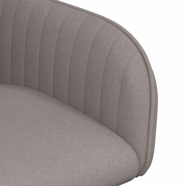 Обедени столове 2 pcs Текстил Таупе 56,5 x 50 x 87,5 см