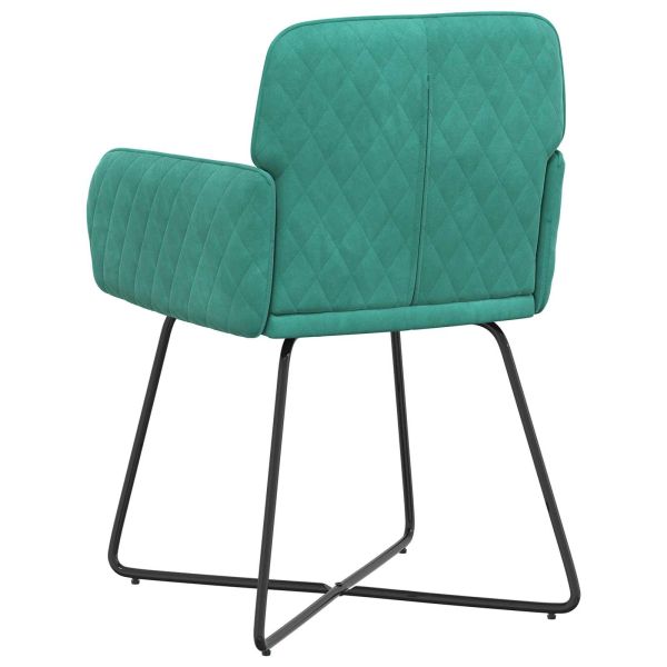 Обедени столове 2 pcs Кадифе Тюркоаз 59 x 56,5 x 86 см