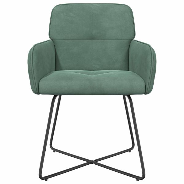 Обедени столове 2 pcs Кадифе Морско зелено 59 x 56,5 x 86 см