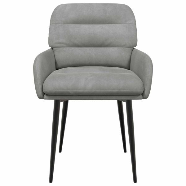 Обедени столове 2 pcs Кадифе Светлосиво 59 x 59,5 x 90 см