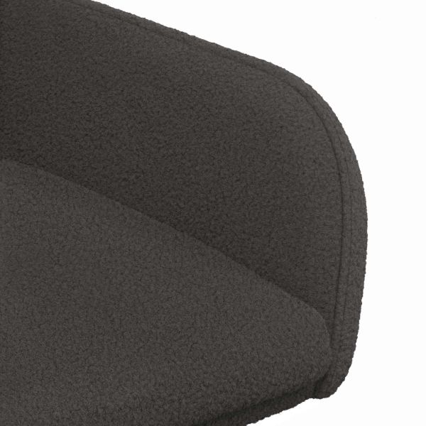 Обедени столове 2 pcs Букле Тъмносиво 59 х 57 х 85 см