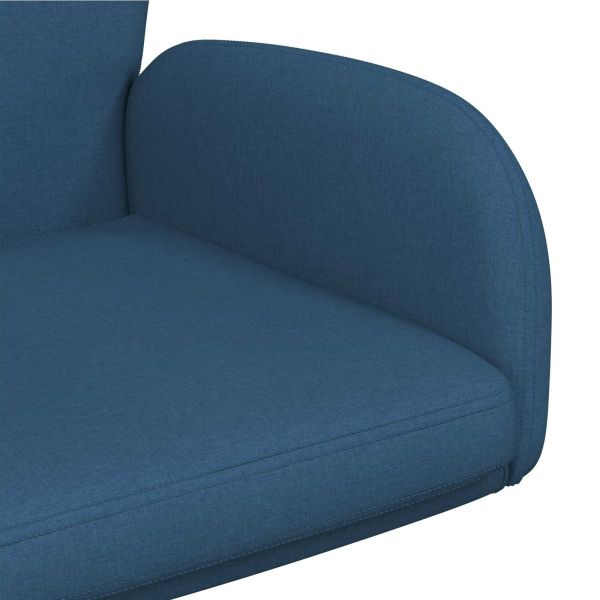 Завъртащ се офис стол Текстил 54 x 58 x 90 см Синьо