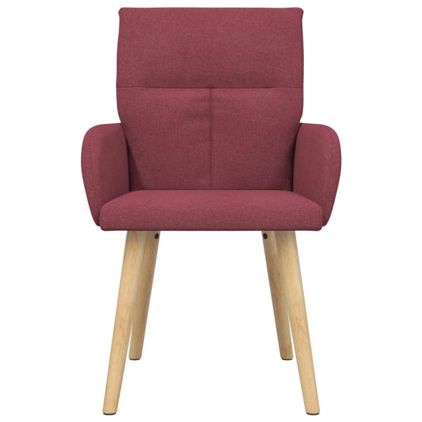 Обедени столове 2 pcs Текстил Виненочервен 60 x 56 x 96 см