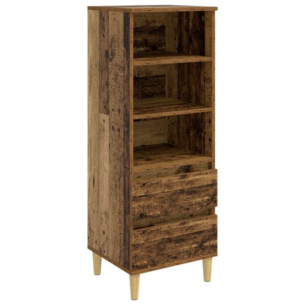 Висок шкаф Старо дърво 40 x 36 x 110 см Инженерна дървесина