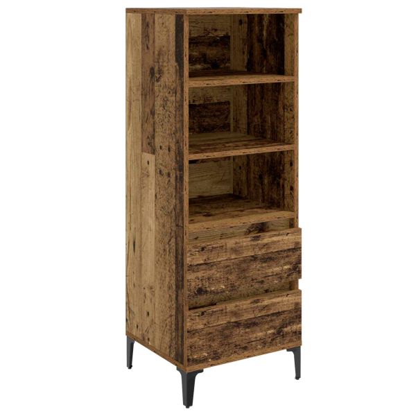 Висок шкаф Старо дърво 40 x 36 x 110 см Инженерна дървесина