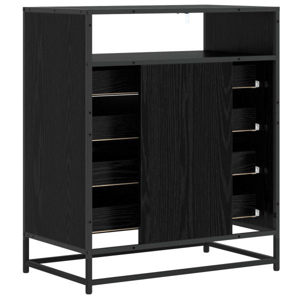 Чекмеджетен шкаф 4-Чекмедже Черен дъб 70 x 41 x 83,5 см