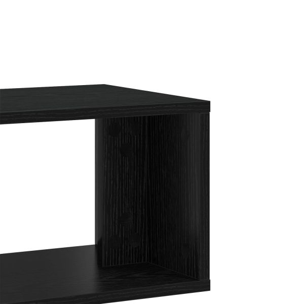 ТВ шкаф 100 x 30 x 50 cm Черен дъб Инженерна дървесина