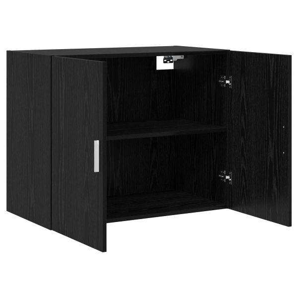 Стенен шкаф Черен дъб 80 x 42,5 x 64 см Инженерна дървесина