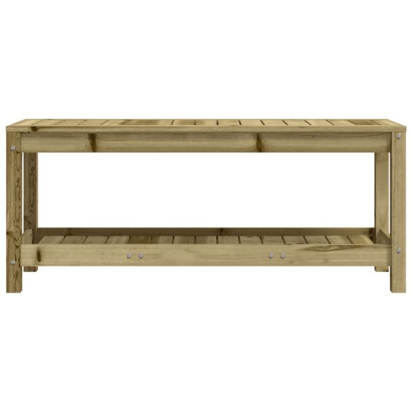Градинска пейка габионен дизайн 108x35x45 см импрегниран бор