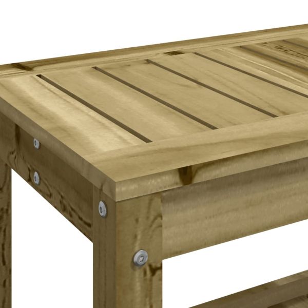 Градинска пейка габионен дизайн 108x35x45 см импрегниран бор