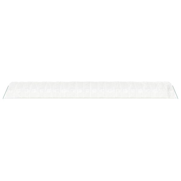 Оранжерия със стоманена рамка бяла 110 м² 22x5x2,3 м