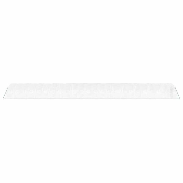 Оранжерия със стоманена рамка бяла 120 м² 24x5x2,3 м