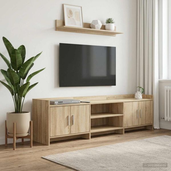 ТВ шкаф 168 x 33 x 47 см Дъб сонома Инженерна дървесина