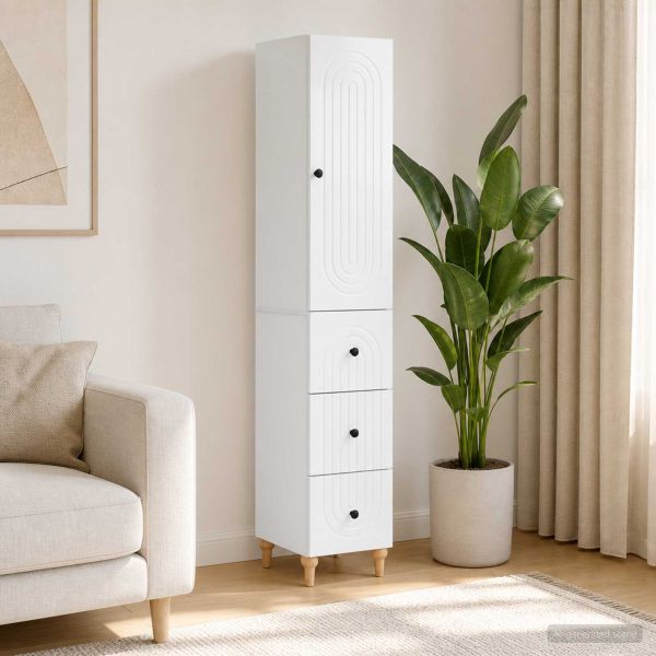 Комплект шкафове 2 pcs 33 x 34,5 x 90 см Инженерна дървесина