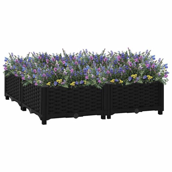 Повдигната леха, 80x80x23 см, полипропилен