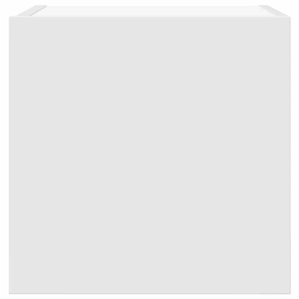 ТВ шкафове за стенен монтаж, 2 бр, бели, 30,5x30x30 см