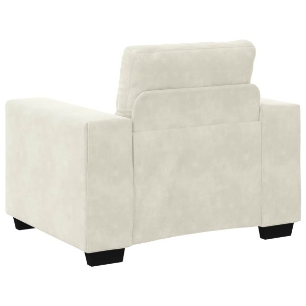 Комплект дивани 3 pcs Крем 221 x 80 x 80 см Кадифе