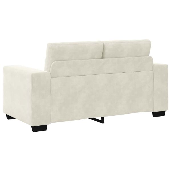 Комплект дивани 3 pcs Крем 221 x 80 x 80 см Кадифе