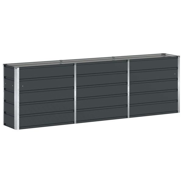 Кашпа Антрацит 240 x 40 x 75 см Стомана