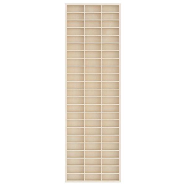 Стена дисплей кутия Монтиране на стена Бежово 30 x 4,5 x 96 см
