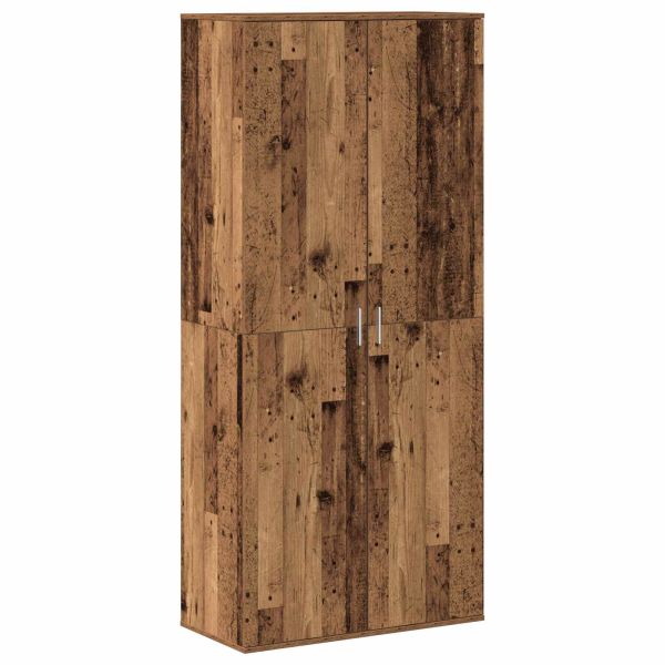 Висок шкаф 80 x 39 x 178 см Инженерна дървесина Старо дърво