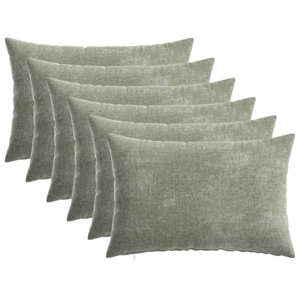 Калъфка за възглавница 6 pcs HEERLEN Зелено 30 x 50 cm