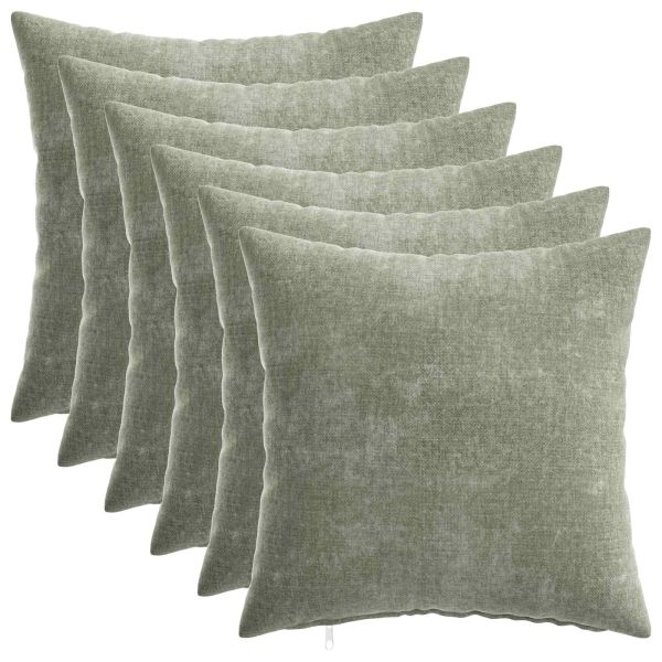 Калъфка за възглавница 6 pcs HEERLEN Зелено 40 x 40 cm