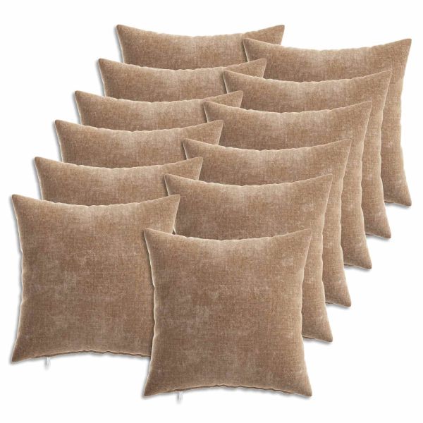 Калъфка за възглавница 12 pcs HEERLEN Кафяво 40 x 40 cm