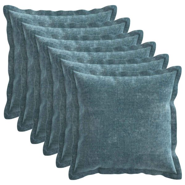 Калъфка за възглавница 6 pcs HOUTEN Синьо 50 x 50 cm