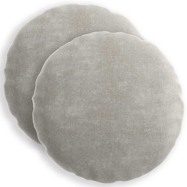 Калъфка за възглавница 2 pcs HEERLEN Светлосиво Ø 60 cm