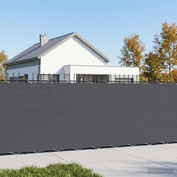 Прозорец за балкон 1,2 x 25 m Тъкан с PU покритие Антрацит