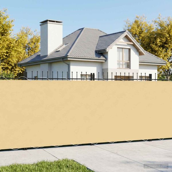 Прозорец за балкон 180 x 200 cm Тъкан с PU покритие Пясък