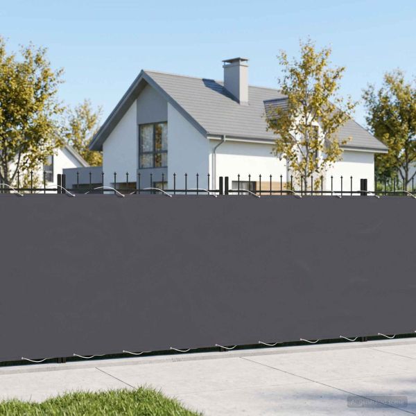 Прозорец за балкон 1,2 x 15 m Тъкан с PU покритие Антрацит