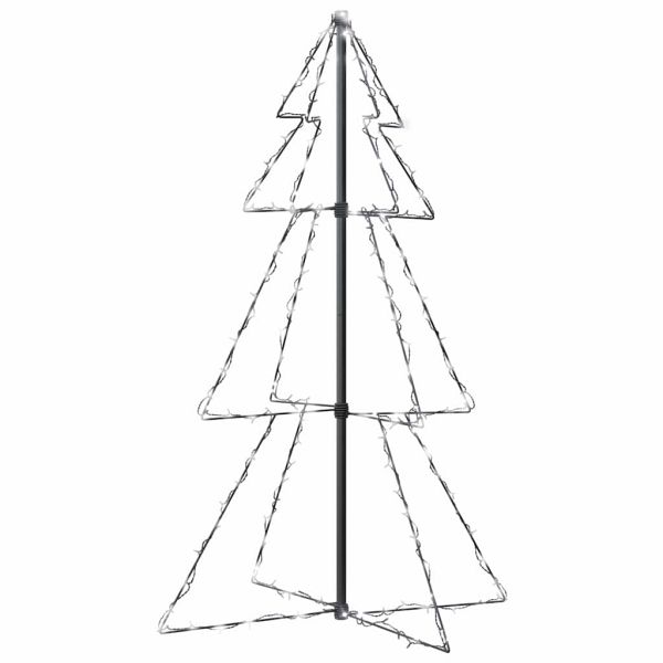 Коледна елха конус, 160 LED, за закрито и открито, 78x120 см
