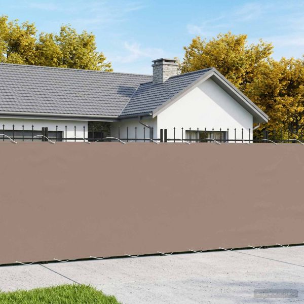 Прозорец за балкон 1,8 x 25 m Тъкан с PU покритие Таупе