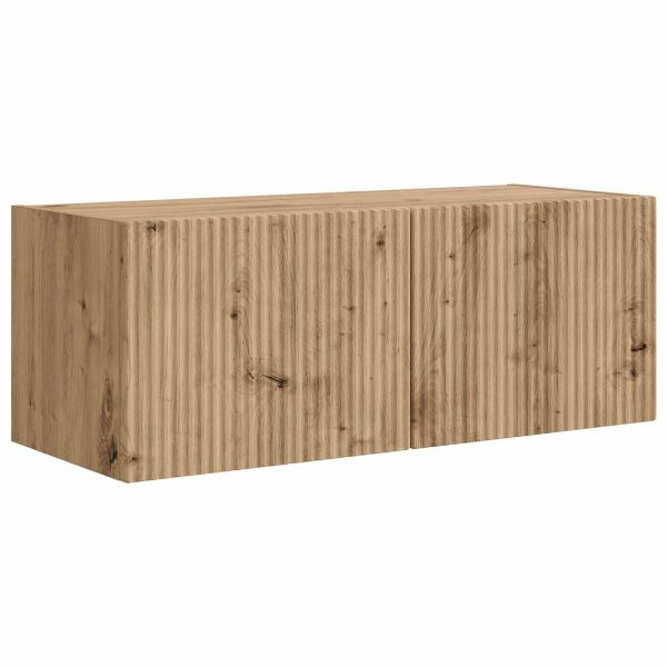 Комплект ТВ шкаф 2 pcs Дъб Инженерно дърво