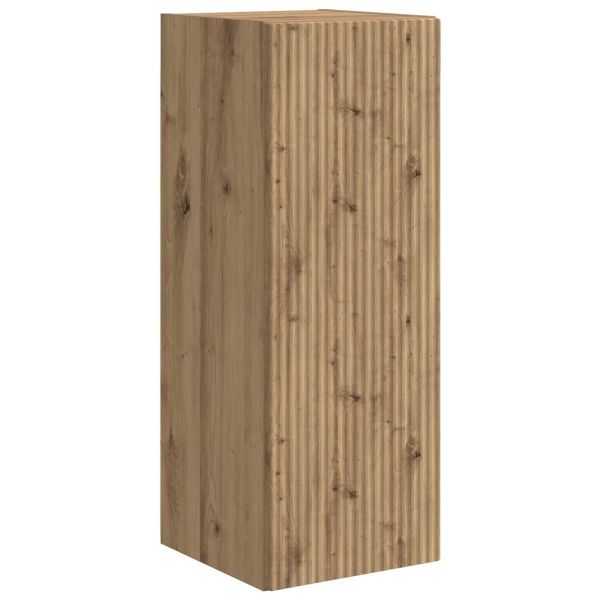 Комплект ТВ шкаф 4 pcs Дъб Инженерно дърво