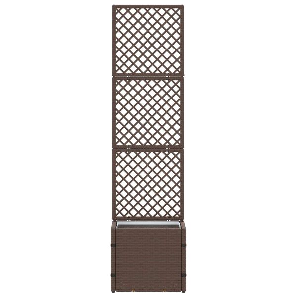Садово решетъчно саксийно Кафяво 35 x 30 x 135 см Метал