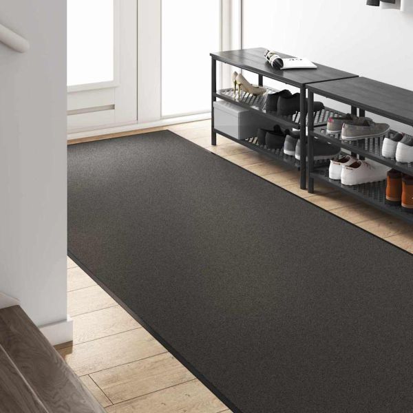 Мат за врата Антрацит и черен 120 x 250 cm 100% Полиамид