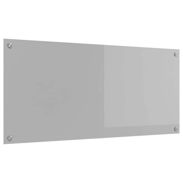Кухненски гръб Светлосиво 110 x 50 cm закалено стъкло