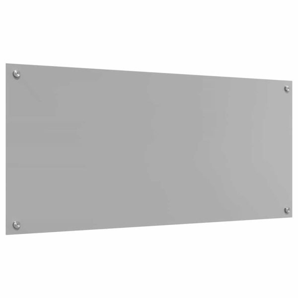 Кухненски гръб Светлосиво 110 x 50 cm закалено стъкло