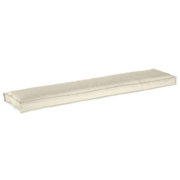Комплект възглавници за палет 2 pcs Крем 180 x 40 x 8 см