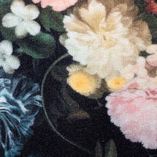 Килим за кухня Черно 300 x 60 см Кадифе