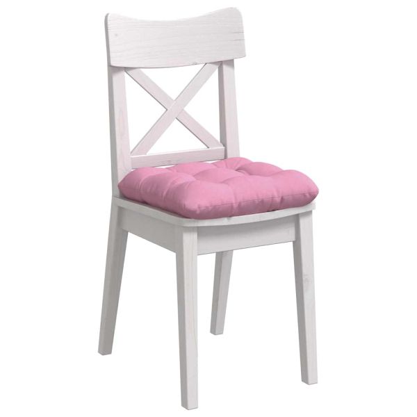 Възглавници за седалки 4 pcs Розово 45 x 45 x 12 см текстил