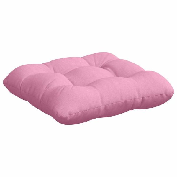 Възглавници за седалки 4 pcs Розово 45 x 45 x 12 см текстил