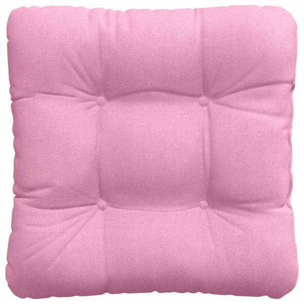 Възглавници за седалки 4 pcs Розово 45 x 45 x 12 см текстил