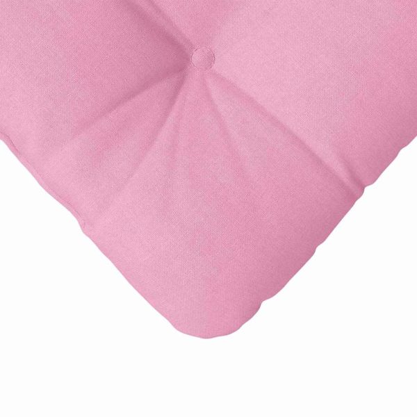 Възглавници за седалки 4 pcs Розово 45 x 45 x 12 см текстил
