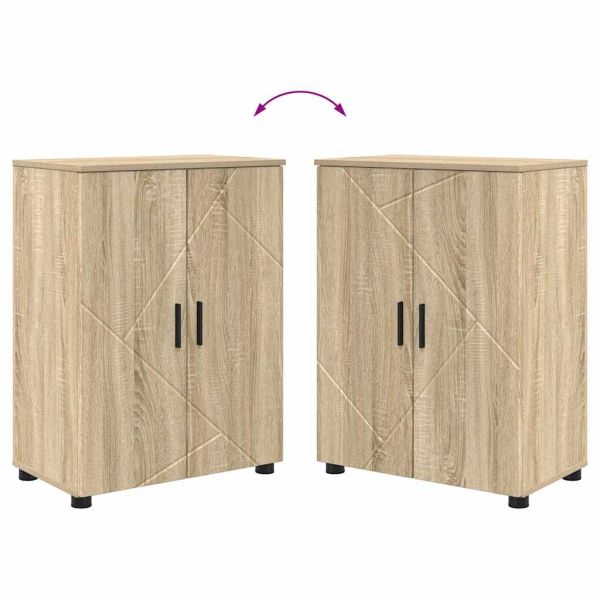 Шкаф за баня Сонома дъб 60 x 35 x 80 см