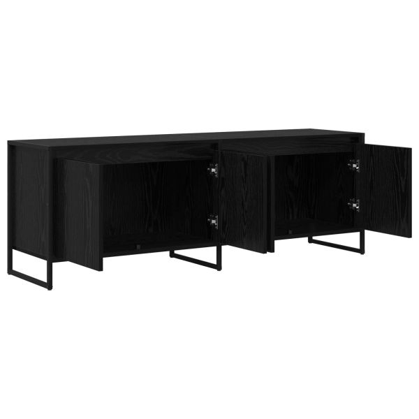 ТВ шкаф Черния дъб 140 x 36 x 49.5 см Инженерно дърво